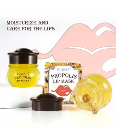 2pcs Moisturizing Honey Lip Mask with Bee Balm & Propolis Fades Lip Lines & Hydrates | International Shipping - Buy Online on GoSupps.com