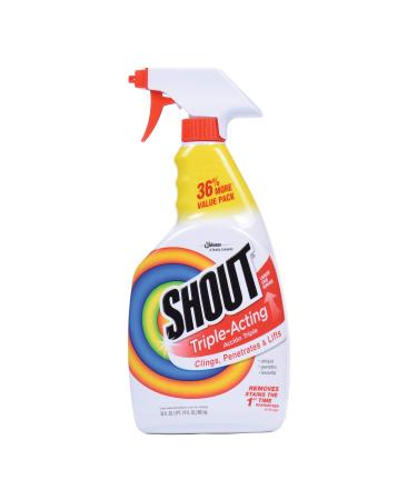 Shout Advanced Foaming Grease and Oil Laundry Stain Remover for Clothes, 18  oz Grease Busting Foam