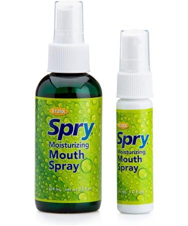 Xlear Spry Moisturizing Mouth Spray Light Mint - 2 Pack (4.5 fl oz) - Fresh Breath Relief - Buy Online on GoSupps.com