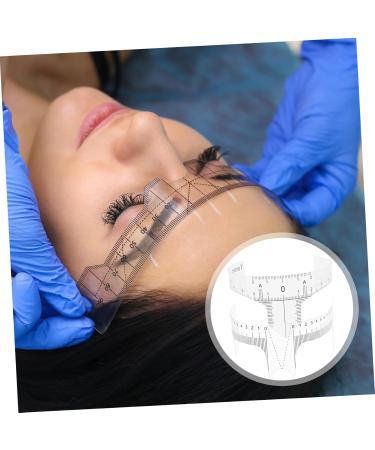 FRCOLOR 10pcs Eyebrow Design Ruler Clear Stickers Disposable Eyebrow Ruler Sticker Eyebrow Positioning Tool - Buy Online on GoSupps.com
