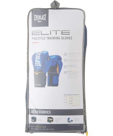 Everlast Elite Pro Style Training Gloves - Blue - 14 oz - Buy Online on GoSupps.com