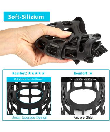 Ownpets Dog Muzzle for Medium & Large Dogs - Silicone Black Size L | Comfortable & Secure Fit - Buy Online on GoSupps.com