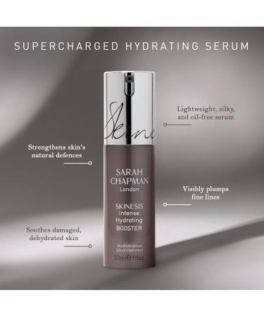 Sarah Chapman Skinesis Intense Hydrating Booster - Hyaluronic Acid Serum for Face - Great Skincare for Moisture Plumps Softens & Hydrates Skin - Oil Free Hydrating Serum 30ml - Buy Online on GoSupps.com