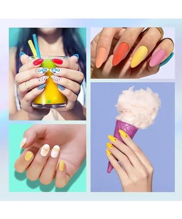 500pcs Short Almond Shaped Acrylic Nail Tips - 12 Sizes French False Nails for Nail Extension & DIY Nail Art - Buy Online on GoSupps.com