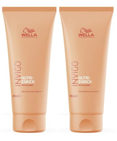 2x Nutri Enrich Deep Nourishing Conditioner Invigo Wella Professionals with Goji Berries each 200 ml 400 ml