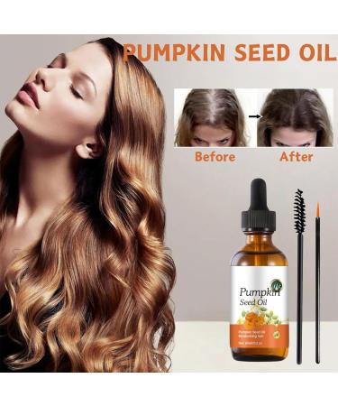 Trendyfave Pumpkin Seed Oil for Hair Growth Hair Growth Oil Organic Hair Serum Pumpkin Oil for Hair Eyelash Growth Serum Eyebrow & Eyelash Growth Skin Care Moisturizing Hair 60ml - Buy Online on GoSupps.com