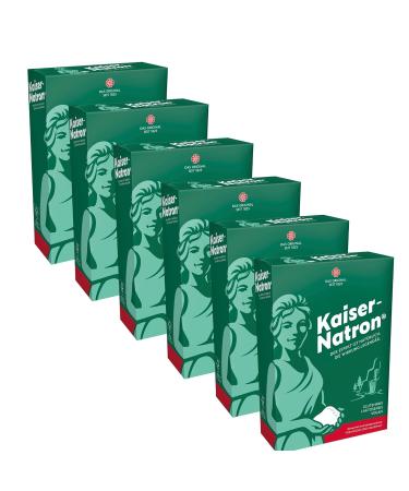 Emperor Natron Powder 6 x 250g | Pure Gluten-Free Sodium Hydrogen Carbonate for Kitchen & Household | Vegan & Lactose-Free + Zama4Zingo Card - Buy Online on GoSupps.com