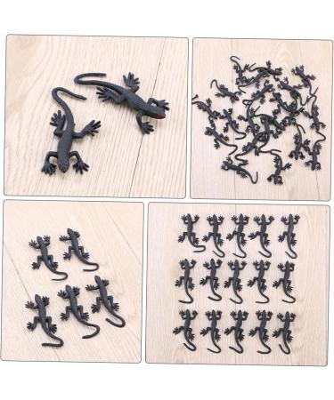 Feltelectr 10-Pack Halloween Gecko Toys - Creepy Simulation Gifts & Decor | Black 3.5x8cm Models for Spooky Fun - Buy Online on GoSupps.com