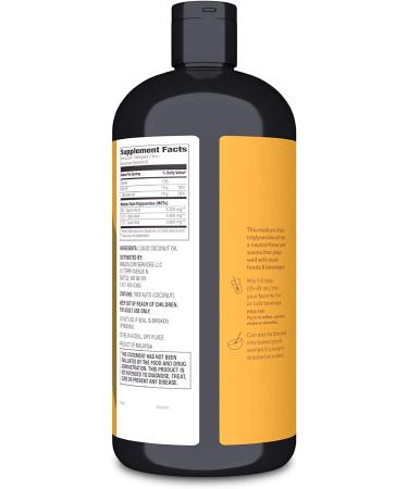 Revly 100% Coconut MCT Oil 32oz - Premium Quality, Pure and Natural - Amazon Brand - Buy Online on GoSupps.com