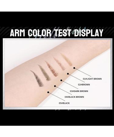 Hello Kiss Microblading Eyebrow Pen 2 Fork Tip Trailott Eyebrow Pen Hellokiss Curved Eyebrow Pen - Microblading Eyebrow Pencil Waterproof 3D Eyebrow Microblading Pen (Dark Brown) - Buy Online on GoSupps.com