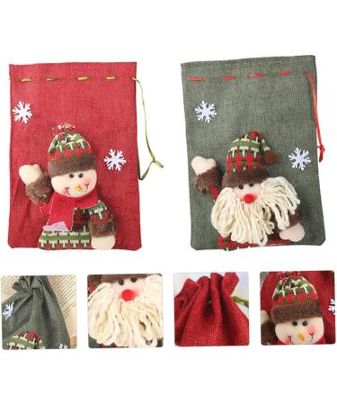 FUNOMOCYA 2pcs Candy Bag Aaaapple Drawstring Burlap Bag Mini Christmas Apple Bag Storage Burlap Bag As Shown 27X20CM - Buy Online on GoSupps.com