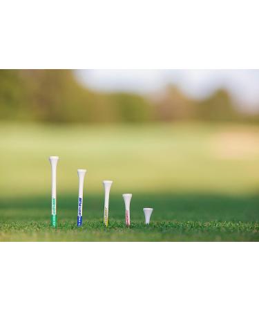 White Shortee Tee 120 Count - 2-1/8 inch - 100% Natural Hardwood - Buy Online on GoSupps.com