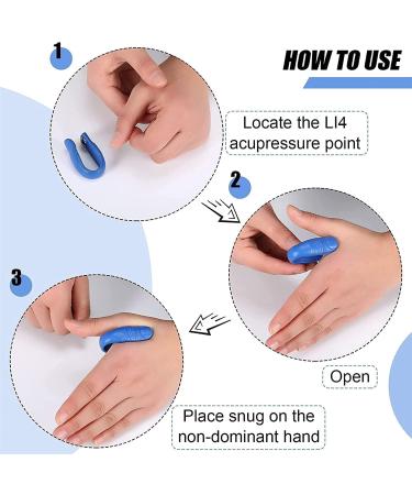 Acuplus Sugar Control Li4 Acupressure Clip - Tiger Mouth Thumb Massage Clip for Tension & Anxiety Relief (4 Pack) - International Shipping Available - Buy Online on GoSupps.com