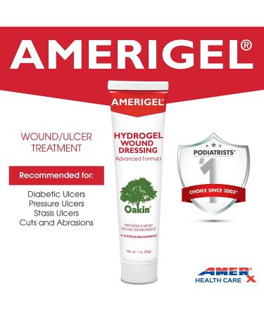 AMERIGEL Hydrogel Wound Dressing 1 oz. - Moisture-Rich Healing for Dry Wounds, Pack of 1 - Buy Online on GoSupps.com