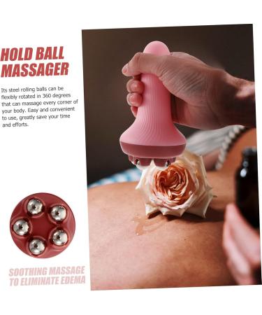 Minkissy 3PC Massage Roller Set - Body Percussion Massager & Muscle Roller Stick - Manual Roll Massage Devices - Rosa 14.5x7.5CM - International Shipping Available - Buy Online on GoSupps.com