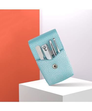 HEXEH Nail clippers set Portable Nail Clippers Mini Manicure Set Nail Clipper Set 4 in 1 Stainless Steel Professional Grooming Kit with Tweezers Ear Pick Best Gift Choice Manicure Set (Color : Blu) Blauw - Buy Online on GoSupps.com