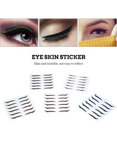 Angoily 36 Pairs Glitter Eyeliner Eye Line Strip Instant Reusable Double Eyelid Tapes Applique Flash Miss - Buy Online on GoSupps.com