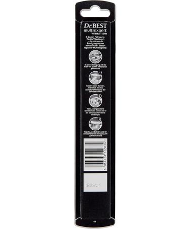 Dr. Best Vibration Multi Expert Toothbrush - 2 Pack 20 000 Vibrations/Minute for 3-Zone Cleaning | Medium Soft Bristles - Buy Online on GoSupps.com
