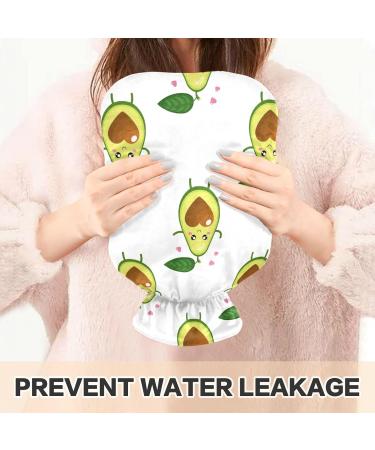 Naanle Herz Avocado 1L Transparent Hot Water Bottle - Bed & Hand Heater for Pain Relief | Heat & Cold Therapy - Buy Online on GoSupps.com
