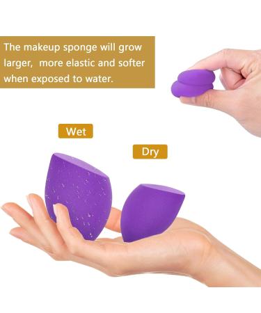 9-Piece Latex-Free Makeup Blender Sponges Set | Washable Beauty Tools for Foundation Powder & Cream - 3 Sizes - Buy Online on GoSupps.com