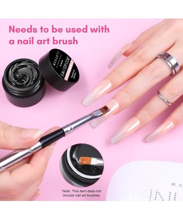 Makartt 3-in-1 Hard Gel Top Coat - Long Lasting UV Gel Nail Polish with Glossy Finish | Strengthens & Enhances Nail Charms | 8ML for Home Use & Beauty Gifts - Buy Online on GoSupps.com