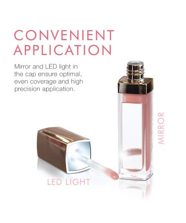 Beauty For Real Nudist Lip Gloss - Beige Nude Pink, Non-Sticky Plumping & Hydrating Gloss with Marine Collagen - 0.15 fl oz - Buy Online on GoSupps.com