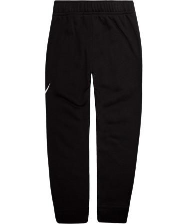 Nike Boys' Toddler Fleece Jogger Pants - Size 7, Black/White - Discontinued - Buy Online on GoSupps.com