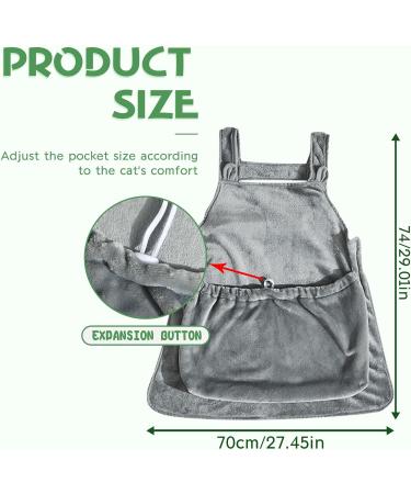 Plush Cat Carrier Apron Sling - Comfortable Pet Pouch for Cats and Small Dogs - Buy Online on GoSupps.com