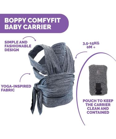 Chicco Boppy Comfyfit Baby Carrier Grey | One Size Fits All Front & Rear Facing | Birth to 15kg | Comfortable and Stylish - Buy Online on GoSupps.com