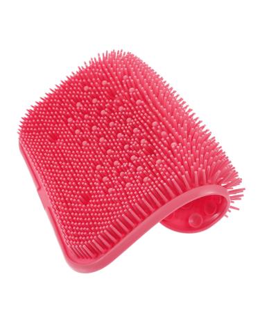 Fomiyes 1st foot massage cushion Silicone Feet Massage Suction Massage Foot pad bathing foot scrubber shower foot washer practical foot pillow bathroom cleaner shower base remover remover Rosa PVC 26.5x23x3.5cm pink