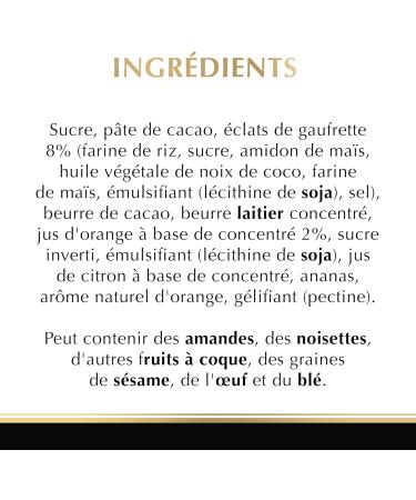 Lindt - EXCELLENCE Paillet Wafer Orange Tablet - Dark Chocolate 100g - Buy Online on GoSupps.com