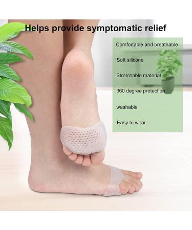 Medium Soft Gel Forefoot Pads for Pain Relief | Breathable Cushion Support for Men & Women - 6 Pairs - Buy Online on GoSupps.com