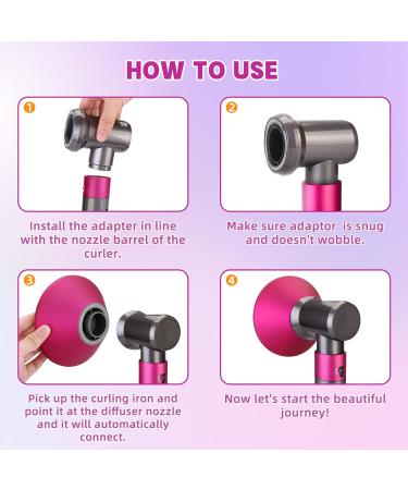 YTCHYYSK Diffuser Attachment Set for Dyson Airwrap | Gentle Air & Adaptor Included | Hair Dryer Conversion Kit | Rose Diffuser | Gift for Women - Buy Online on GoSupps.com