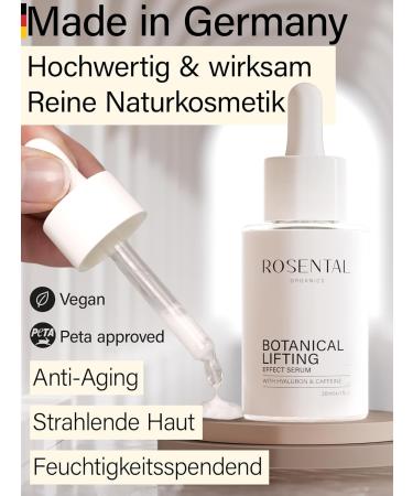 Buy ORGANICS Botanical Effect Serum - Hyaluronic Acid & Caffeine Facial Care - Anti-Aging Moisturizing Serum (30ml) - International Shipping Available - Buy Online on GoSupps.com