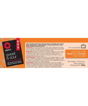 Obento Sweet & Sour Udon Bowl - 240g | Authentic Japanese Noodles for International Shipping - Buy Online on GoSupps.com
