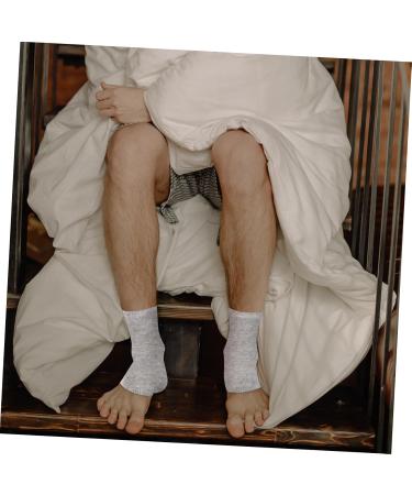 minkissy 2 Pairs Gel Heel Socks Spa Heel Socks Cracked Heel Socks Essential Oils Socks Foot Spa Socks Moisturizing Socks Ankle Anti-Crack Socks Men and Women Cotton Soothing Open Toe Socks - Buy Online on GoSupps.com