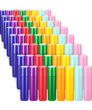 64 Pieces Lip Balm Tubes 5 ml Empty Lip Gloss Balm Containers Refillable Rotatable Plastic Lipstick Tubes DIY Lip Gloss Balm Tube Holder for DIY Cosmetic, 8 Colors - Buy Online on GoSupps.com
