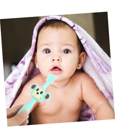 FRCOLOR Toddler Toothbrush - Silicone Teether with Soft Bristles for Easy Gum Care - International Shipping Available - Buy Online on GoSupps.com