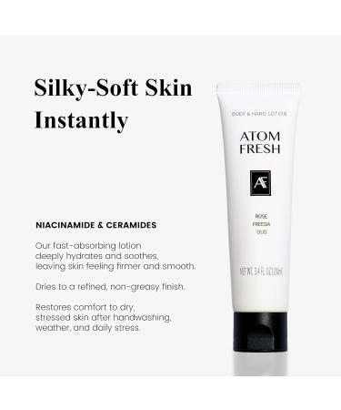 Atom Fresh Natural Vegan Body & Hand Lotion Sweet Jam Jasmine Intensive Hydration Firming & Skin Barrier Strength Radiant Glow Non-Greasy 13.5 fl oz (100g) (100g Zesty Citrus Sage) Zesty Citrus Sage 1 Fl Oz (Pack  - Buy Online on GoSupps.com