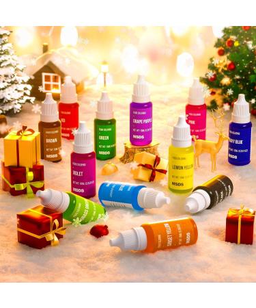 12 Vibrant Color Food Coloring Set - Edible Neon Icing Dye for Baking & Decorating - 0.35 Fl. oz Bottles - Buy Online on GoSupps.com