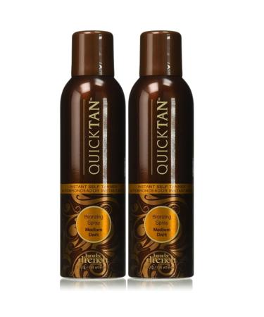 Body Drench Quick Tan Bronzing Spray Medium-Dark 6 Ounce (177ml) (2 Pack)