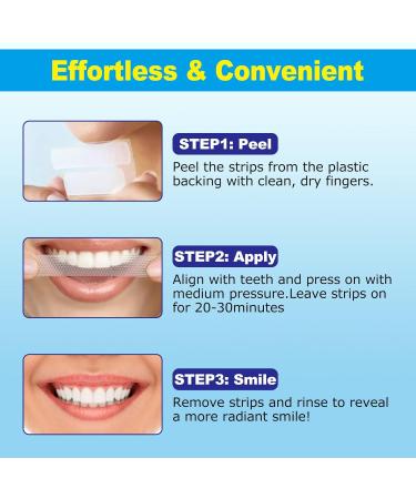 Teeth Whitening Strips - 14 Treatments | Enamel Safe & Effective Home Use - Whiter Teeth Without Harm - Buy Online on GoSupps.com