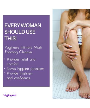 Vegan Feminine Foaming Cleanser - pH Balanced 50ml - Supports Vaginal Health - Paraben-Free - Buy Online on GoSupps.com