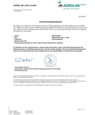 Ingenious Nature Bio Maca Powder 500g - 100% Pure Raw Black Maca Root from Peru | High Altitude Superfood - Buy Online on GoSupps.com