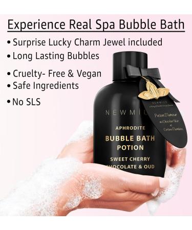 Premium Bubble Bath - Long Lasting Foaming Bubbles - Romantic Bath for Couples - Love Cherry Chocolate & Oud Moisturizing - Relaxing Stress Relief - Calming Self Care Spa Gift for Birthday Christmas - Buy Online on GoSupps.com