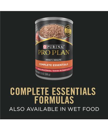 Purina Pro Plan Complete Essentials Dry Dog Food Shredded Blend Beef & Rice - 15.9 kg Bag 15.9 kg (Pack of 1) - Buy Online on GoSupps.com