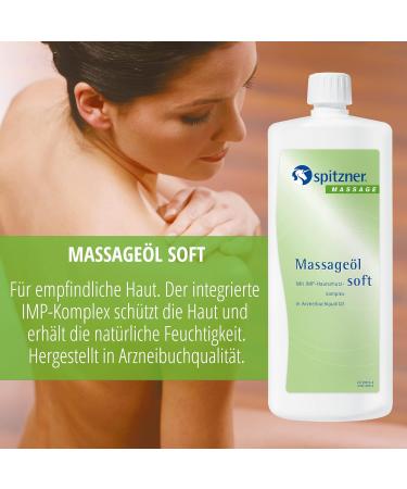 Spitzner Massage Oil Soft 1000 ml - Nourishing Massage Oil for Sensitive Skin with IMP Complex | International Shipping - Buy Online on GoSupps.com