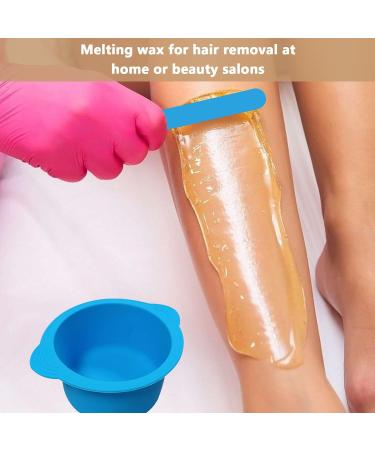 Blue Silicone Wax Pot Insert Wax Pot Liner with Stirring Rods Anti Scald Design Wax Warmer Silicone Inner Pot Wax Pots for Waxing Quick Heating for Wax Warmer Home Beauty Melting Wax Hair Removal - Buy Online on GoSupps.com