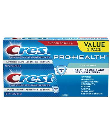 Crest Pro-Health Toothpaste Clean Mint 4.6 oz (Pack of 2)