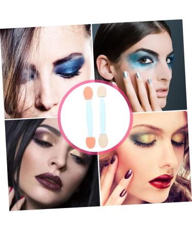 Beavorty Sponge Eyeshadow Stick Eye Makeup Applicator 200 pcs Professional Double-headed Eyeshadow s Short Eyeshadow Applicator 6.5x1.3cmx2pcs Bluex2pcs - Buy Online on GoSupps.com